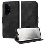 For Honor 300 Ultra Embossed Rhombus Starry Leather Phone Case(Black)
