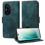 For Honor 400 Embossed Rhombus Starry Leather Phone Case(Green)