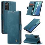 For Samsung Galaxy Note20 CaseMe Multifunctional Horizontal Flip Leather Case, with Card Slot & Holder & Wallet(Blue)
