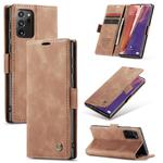 For Samsung Galaxy Note20 Ultra CaseMe Multifunctional Horizontal Flip Leather Case, with Card Slot & Holder & Wallet(Brown)