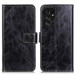 For Samsung Galaxy S25 Ultra 5G Retro Crazy Horse Texture Leather Phone Case(Black)