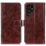 For Samsung Galaxy S25 Ultra 5G Retro Crazy Horse Texture Leather Phone Case(Brown)