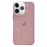 For iPhone 11 Pro Max Love Pattern Transparent Lens Frame IMD Acrylic Phone Case(Pink)