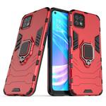 For OPPO A72 5G Shockproof PC + TPU Protective Case with Magnetic Ring Holder(Red)