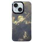 For iPhone 14 Plus Tinfoil Texture Colorful Lens Frame IMD Acrylic Phone Case(Black)