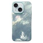 For iPhone 14 Plus Tinfoil Texture Colorful Lens Frame IMD Acrylic Phone Case(Green)
