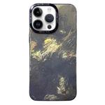 For iPhone 14 Pro Tinfoil Texture Colorful Lens Frame IMD Acrylic Phone Case(Black)