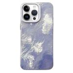 For iPhone 14 Pro Tinfoil Texture Colorful Lens Frame IMD Acrylic Phone Case(Silver)