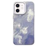 For iPhone 12 Pro Max Tinfoil Texture Colorful Lens Frame IMD Acrylic Phone Case(Silver)