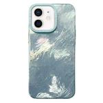 For iPhone 12 Pro Max Tinfoil Texture Colorful Lens Frame IMD Acrylic Phone Case(Green)