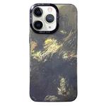 For iPhone 11 Pro Max Tinfoil Texture Colorful Lens Frame IMD Acrylic Phone Case(Black)
