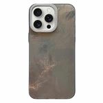 For iPhone 15 Pro Max Tinfoil Texture Diamond Lens Frame IMD Acrylic Phone Case(Black)