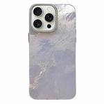 For iPhone 15 Pro Tinfoil Texture Diamond Lens Frame IMD Acrylic Phone Case(Silver)