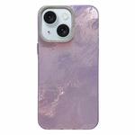 For iPhone 14 Tinfoil Texture Diamond Lens Frame IMD Acrylic Phone Case(Purple)