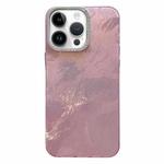 For iPhone 14 Pro Max Tinfoil Texture Diamond Lens Frame IMD Acrylic Phone Case(Pink)