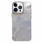 For iPhone 14 Pro Max Tinfoil Texture Diamond Lens Frame IMD Acrylic Phone Case(Silver)