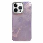 For iPhone 13 Pro Tinfoil Texture Diamond Lens Frame IMD Acrylic Phone Case(Purple)