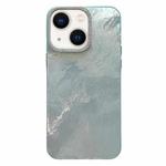 For iPhone 13 Tinfoil Texture Diamond Lens Frame IMD Acrylic Phone Case(Green)