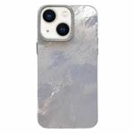 For iPhone 13 Tinfoil Texture Diamond Lens Frame IMD Acrylic Phone Case(Silver)