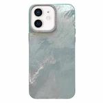 For iPhone 12 Tinfoil Texture Diamond Lens Frame IMD Acrylic Phone Case(Green)