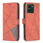For HMD Pulse PRO / Pulse / Pulse+ Magnetic Buckle Rhombus Texture Leather Phone Case(Brown)