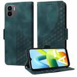For Redmi A1 4G / A2 4G Embossed Rhombus Starry Leather Phone Case(Green)