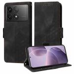 For Redmi K70 / K70 Pro Embossed Rhombus Starry Leather Phone Case(Black)