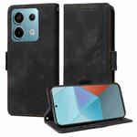 For Redmi Note 13 Pro 5G Embossed Rhombus Starry Leather Phone Case(Black)
