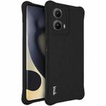 For Motorola Edge 2024 imak Shockproof Airbag TPU Phone Case(Matte Black)