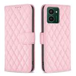 For HMD Pulse PRO / Pulse / Pulse+ Diamond Lattice Wallet Flip Leather Phone Case(Pink)