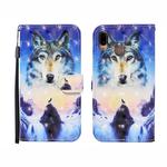 For Huawei P20 lite 3D Painted Pattern Horizontal Flip Leather Case with Holder & Wallet & Card slot & Lanyard(Sunrise Wolf)