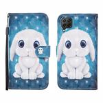 For Huawei P40 lite 3D Painted Pattern Horizontal Flip Leather Case with Holder & Wallet & Card slot & Lanyard(Rabbit)