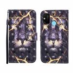 For Huawei Honor 9A 3D Painted Pattern Horizontal Flip Leather Case with Holder & Wallet & Card slot & Lanyard(Thunder Lion)