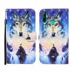 For Huawei P40 lite E / Y7p 3D Painted Pattern Horizontal Flip Leather Case with Holder & Wallet & Card slot & Lanyard(Sunrise Wolf)