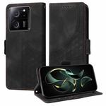 For Xiaomi 13T / 13T Pro Embossed Rhombus Starry Leather Phone Case(Black)