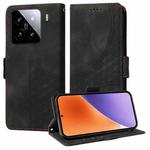 For Xiaomi 15 Embossed Rhombus Starry Leather Phone Case(Black)