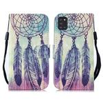 For Samsung Galaxy A31 3D Painting Pattern Coloured Drawing Horizontal Flip PU Leather Case with Holder & Card Slots & Wallet & Lanyard(Feather Wind Chime)