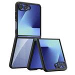 For Samsung Galaxy Z Flip7 Armor PC Hybrid TPU Phone Case(Transparent)