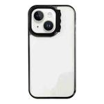 For iPhone 13 Colorful Wavy Circle PC Hybrid TPU Phone Case(Black)