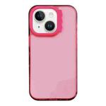 For iPhone 13 Colorful Wavy Circle PC Hybrid TPU Phone Case(Rose Red)