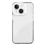 For iPhone 14 Colorful Wavy Circle PC Hybrid TPU Phone Case(White)