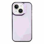 For iPhone 14 Colorful Wavy Circle PC Hybrid TPU Phone Case(Purple)