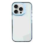 For iPhone 14 Pro Colorful Wavy Circle PC Hybrid TPU Phone Case(Blue)