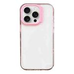 For iPhone 14 Pro Max Colorful Wavy Circle PC Hybrid TPU Phone Case(Pink)