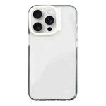 For iPhone 15 Pro Colorful Wavy Circle PC Hybrid TPU Phone Case(White)