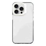 For iPhone 15 Pro Max Colorful Wavy Circle PC Hybrid TPU Phone Case(White)