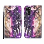 For Samsung Galaxy Note20 Ultra 3D Painted Pattern Horizontal Flip Leather Case with Holder & Wallet & Card slot & Lanyard(Wind Chime Wolf)