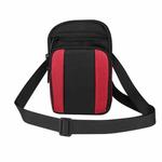 Multifunctional Casual Crossbody Mobile Phone Storage Waist Bag(Red + Black)