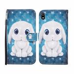 For Xiaomi Redmi 7A 3D Painted Pattern Horizontal Flip Leather Case with Holder & Wallet & Card slot & Lanyard(Rabbit)