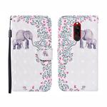 For Xiaomi Redmi 8 / 8A 3D Painted Pattern Horizontal Flip Leather Case with Holder & Wallet & Card slot & Lanyard(Flower Elephant)